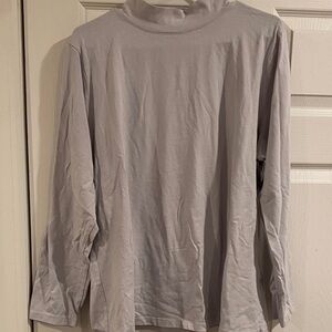 Womens Gray Long Sleeve Shirt
